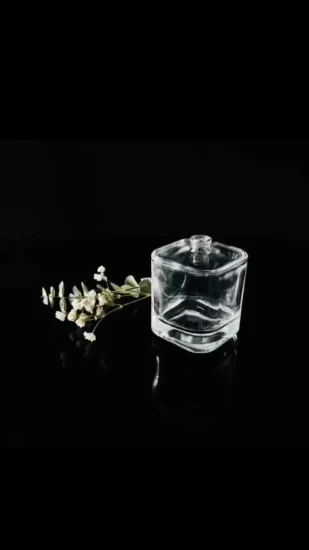 100 ml quadratische Glasflasche für ätherische Haaröle mit Ölpumpe