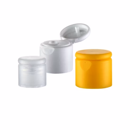 Kunststoff-PP-24/410-Flaschen-Klappdeckel, Premium-Klappverschluss