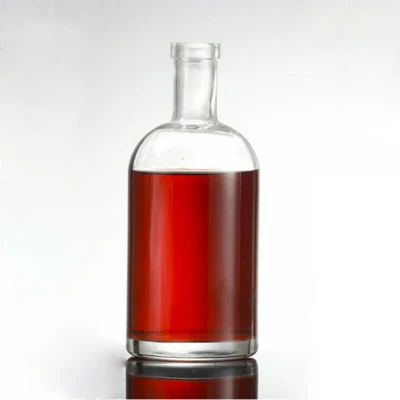 200 ml, 375 ml, 500 ml, 750 ml Wodka-Flasche, Glas, Wein- und Spirituosenflasche mit Korkverschluss