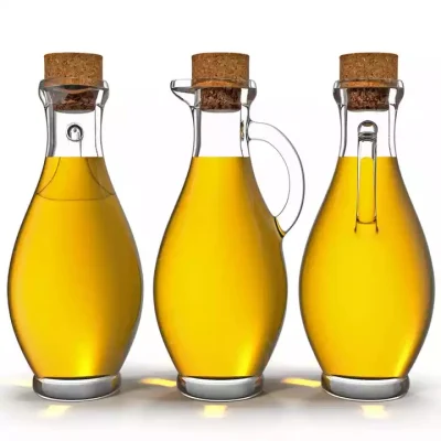 300-ml-Glasflasche für Olivenöl/Essig mit Korken